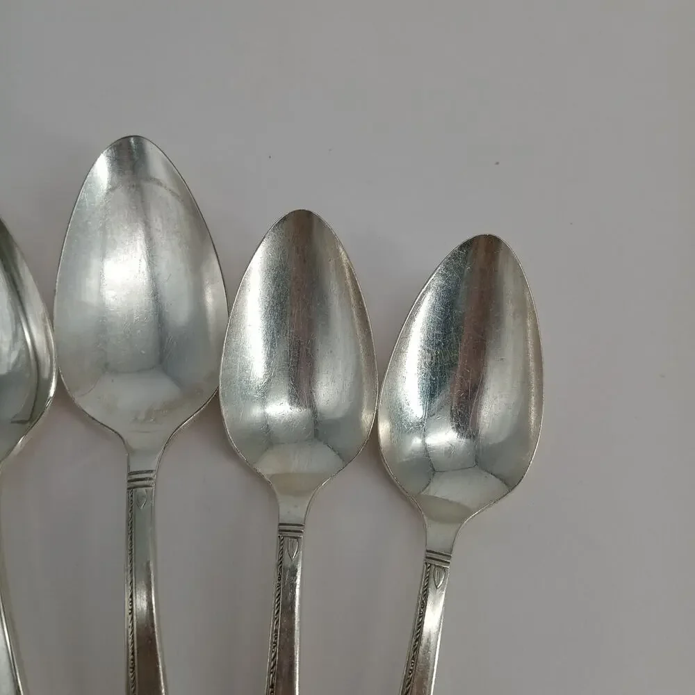 6X Tbsp Oneida Prestige GRENOBLE Silverplate Serving N Table Spoons